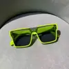 Gafas de sol de una pieza de estilo influencer de moda con montura cuadrada para hombre y mujer, montura grande, adelgazantes, retro, a la moda, accesorios para fotos de vacaciones