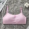 Roupa íntima para meninas em fase de desenvolvimento, estudantes do ensino fundamental, 14 anos, 100% algodão, sutiã camisola fino para meninas do ensino médio