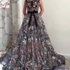 Patrón francés nuevo vestido de noche de boda diseño DIY lentejuelas encaje bordado tela de encaje cl61120