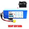 Suministro Exclusivo Transfronterizo de Paquete de Batería de Litio 18650 de Gran Capacidad 36V 10S4P 100Ah 20000W con BMS XT60