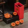 Actividad mayorista set de té de viaje taza express conveniente una tetera cuatro tazas traje para hacer té regalo para exteriores LOGOTIPO