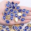 Punto 14*18 gota de agua taladro de vidrio flor taladro de corazón hebilla taladro para coser a mano accesorios para el cabello tocado boda juguete ropa accesorios DIY