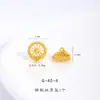 Cor Forte e Duradoura Dourado Areia Acessórios DIY Zakiram Cinco Sutras Cabeça de Buda Patch Gancho de Fogão Fivela Fivela Sem Importar Cabeça de Fivela