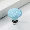 Suministro Transfronterizo de Tiradores Cerámicos Coloridos para Niños con Diseños Florales y de Hongos para Gabinetes y Cajones, con Etiqueta y Servicio de Dropshipping