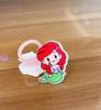 Anillo infantil lindo resina caricatura transparente lote mixto de anillo de plástico Fabricantes 2 yuanes tienda suministro mayoreo