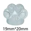 Hielo Transparente Brillo Fino Pata de Oso Garra de Gato DIY Accesorios para Joyería de Resina Funda para Teléfono Móvil Imán para Refrigerador Pasador Hebilla de Zapato Material Hecho a Mano