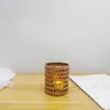 Comércio Exterior Transfronteiriço Atacado Pote de Vidro Transparente para Velas de Palha Copo de Aromaterapia Recipiente de Vidro Estilo Ins Enfeites Decorativos