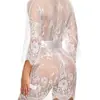 Lingerie Erótica Transfronteiriça, Lingerie Sexy Sedutora, Camisola Sexy para Mulheres, Camisola de Renda para o Verão com Laço, Corte Justo