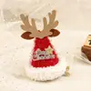 Nuevas Letras Creativas de Cervatillo Lindos Adornos Navideños Copo de Nieve Alas Adornos para el Cabello Clip Brillante de Terciopelo para el Cabello de Navidad