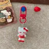 Llavero de Gato Dibujado a Color Tridimensional Colgante Lindo de Amor Colgante para Mochila de Estudiante Colgante para Bolso Colgante para Llave