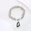 Accesorios de moda europeos y americanos, elegante collar colgante de alta gama con facetas brillantes para mujer, joyería de cuello creativa personalizada, venta al por mayor transfronteriza
