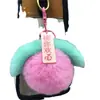 Piel de Conejo Rex Sintética Colgante de Fruta Bolso Llavero Colgante de Cosas Buenas Puesto Callejero Mercado Nocturno Venta al por Mayor Regalo Pequeño Relleno