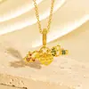 Colar Cruzado Novo Estilo Luxo Leve Esmalte Gota Diamante Cravejado Coração Futebol Flor Nicho Alto Padrão Versátil Corrente para Suéter DIY