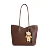 Bolso de Hombro/Axila de Gran Capacidad, Moderno, Elegante, Modelo Nuevo 2026, Color Sólido, Moderno, Sencillo para Mujer