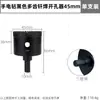 Broca Diamantada para Perfuração Seca e Úmida, Abridor de Furos Preto Brasado Multidentes para Azulejos, Mármore, Tijolos e Rochas