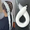 Peluca de Fibra Sintética de Exportación de una Pieza Cola de Caballo Morada Colorida Banda Elástica para el Cabello Atadura para el Cabello Cola de Caballo Colorida