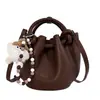 Bolso bandolera de nicho transfronterizo, bolso de mano para mujer, bolso tipo cubo, nuevo bolso de moda 2026 para commuting, bolso de hombro tote