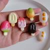 Accesorios de Resina Venta al por Mayor DIY Materiales Hechos a Mano Helado de Crema Accesorios para el Cabello Imanes para el Refrigerador Decoración de Carcasa para Teléfono Móvil