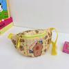 Padrão de Desenho Animado de Capivara Bolsa Infantil Casual Versátil Bolsa de Peito para Meninos e Meninas Mochila Moderna Leve para Moedas Transfronteiriça