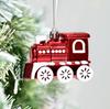 Bola de Natal transfronteiriço em forma especial pintada à mão doces muleta saco de presente locomotiva luvas árvore de Natal decorativa pequeno pingente