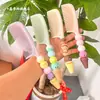 Lindo peine de helado, peine alisador portátil, color macarrón, peine para el cabello liso para estudiantes y niños, peine de peluquería, regalo