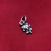 Colgante de girasol de plata de ley S925, estilo artístico y natural, accesorio de cadena para clavícula de plata de ley de verano, componente para pulsera DIY