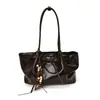 Bolso tote plisado de gran capacidad a la moda estilo coreano para mujer, nueva colección otoño 2026, bolso de hombro único para ir al trabajo, moderno