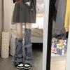 Diseño nicho de cultura asiática chica hot Cubrepiernas de mezclilla calcetines de felpa para mujer primavera y otoño pantimedias Lolita medias y2g