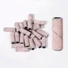 Anillo de Arena Pequeño para Uñas 3.1 mm Cabezal Pulidor para Uñas Color Rosa Pálido Anillo de Arena Pequeño Pulidor de Cuatro Compartimentos Paquete de Doble Compartimento