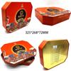 Caja de Hierro para Empaque de Regalo de Año Nuevo Caja de Hierro para Empaque de Galletas Octagonales Caja de Hierro para Empaque de Regalo de Té Metálico