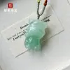 Colgante Verde Tianshan Colgante de Dibujos Animados de los Doce Zodíacos Hebilla de Paz Colgante en Blanco Colgante de Jade Collar de Jade Colgante de Jade