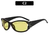 Estilo Europeo y Americano Mariposa de Metal Personalizada Gafas de Sol Modernas Versátiles Moda Retro Ojo de Gato Protección Solar para Vacaciones Gafas de Sol Transfronterizas