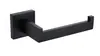 [Atacado de fábrica aço inoxidável 304 preto banheiro perfurado pingente quadrado barra de toalha suporte de papel higiênico conjunto de gancho único
