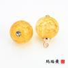 Hebilla de plato de jade sintético cheongsam traje Tang Hanfu botón Hebilla de botón de vidrio de loto estilo nacional traje antiguo traje étnico