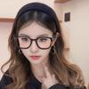 Faixa de Cabelo de Tricô Colorida Sólida Estilo Retro Coreano com Aba Larga e Pressionada Plana Versátil Elegante Simples Faixa de Cabelo de Celebridade da Internet Grampo de Cabelo Venda por Atacado