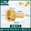 Conector de Latão com Rosca Interna e Espigão de 4/6 Polegadas para Mangueira de Gás Natural, Adaptador Roscado Reto Espessado, Conexão de Cobre