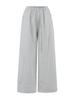 Pantalones de Estilo Holgazán con Cintura Elástica y Cordón Ajustable, Rayados de Pierna Ancha, Diseño Holgado y Adelgazante, Pantalones con Abertura y Botones, Pantalones Rectos