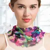 Procesamiento PersonalizadoHuaye Bufanda de Seda con Cuello Halter para Primavera y Verano Suéter de Malla de Seda de Morera Cubrecuellos Cálido Protección Solar