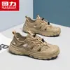 2026 Nuevos Zapatos de Arroyo al Aire Libre de Malla para Hombre Verano Huecos Transpirables Antideslizantes Suela Gruesa Sandalias Deportivas Casuales