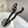 Grampo de Cabelo Antigo de Madeira, Grampo Liso, Grampo Simples para o Dia a Dia, Grampo Chinês para Cheongsam, Acessórios Modernos para Penteado da Dinastia Han