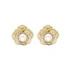 Aretes de Perlas de Lujo Ligero Exquisitos Simples Geométricos Redondos de Aguja de Plata Moda Zircón Microincrustado Hermosos Aretes para Mujer Mujeres