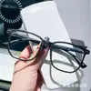 Novos Óculos TR de Armação Grande Anti-azul Estilo Coreano Unha de Arroz Distinta Liso Liso Liso Óculos Moda Feminina Óculos para Miopia