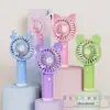 Ventilador pequeño de mano de tres velocidades recargable ventilador de escritorio mini portátil de bolsillo logo regalo fábrica nuevo