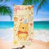 Toalla de Playa de Dibujos Animados de Winnie the Pooh para Nadar en el Mar, Toalla de Baño de Dibujos Animados de Secado Rápido y Absorbente, Linda y Personalizada Especial para Bañarse