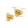 Aço Inoxidável Transfronteiriço Flor Ponto Diamante Oval Pérola Pingente DIY Colar Pulseira Brincos Acessórios Acessórios Atacado