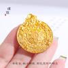 Loja de ouro mesmo estilo Vietnã Ouro acessórios faça você mesmo Nine Palace Bagua marca pingente colar suéter corrente corda preta corrente redonda marca mulheres