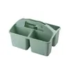 Cesta de plástico con compartimentos para almacenamiento, adecuada para aulas de jardín de niños, para herramientas, pinceles, material de papelería y bloques de construcción