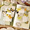 Paquete de Pegatinas Yanji Serie Recuerdos de Mariposa Materiales de Decoración para Diario de Mariposas Retro 45 Hojas Incluidas 6 Diseños a Elegir