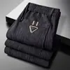 Calça Casual Masculina Transfronteiriça Moda Versátil Outono Inverno Calça Esportiva Casual Tendência Calça de Moletom Reta Roupa Masculina Calça Longa Homem