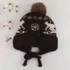 Nuevo gorro de punto Fair Isle para otoño e invierno, estilo coreano, diseño que adelgaza la cara, engrosado para abrigar, gorro de punto que cubre las orejas